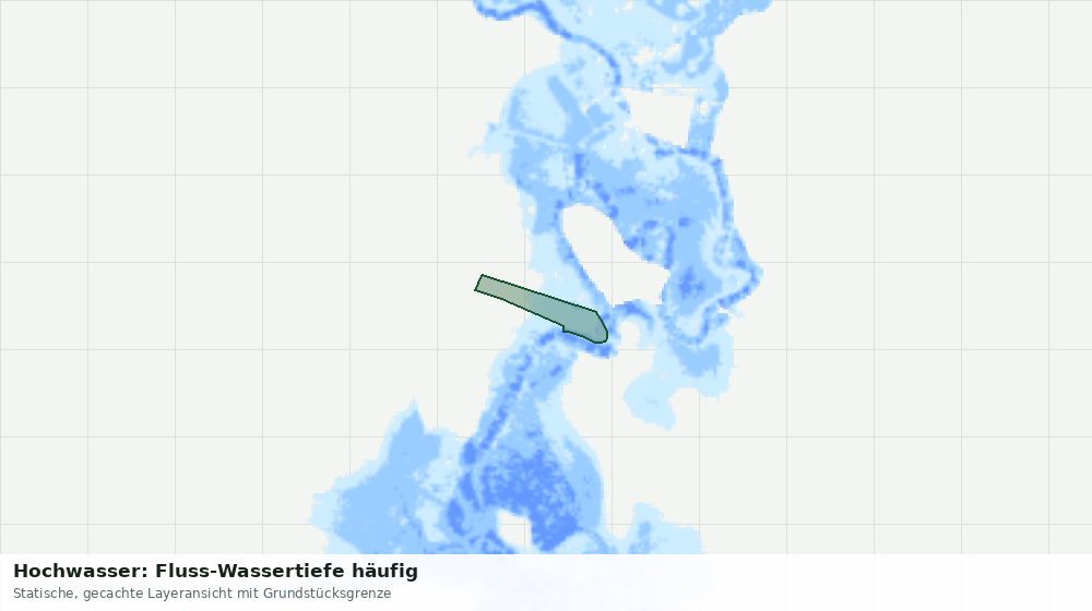 Statische Kartenansicht: Hochwasser: Fluss-Wassertiefe häufig