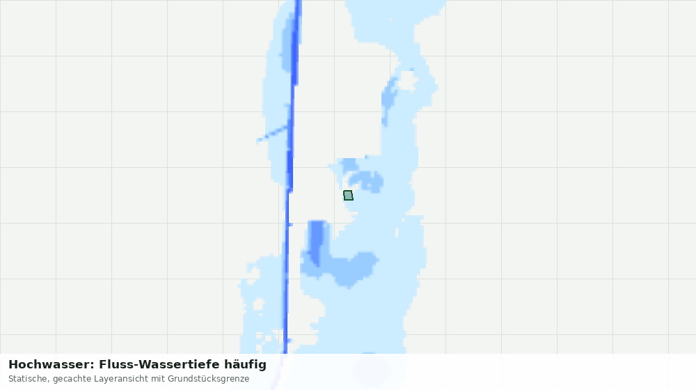 Statische Kartenansicht: Hochwasser: Fluss-Wassertiefe häufig