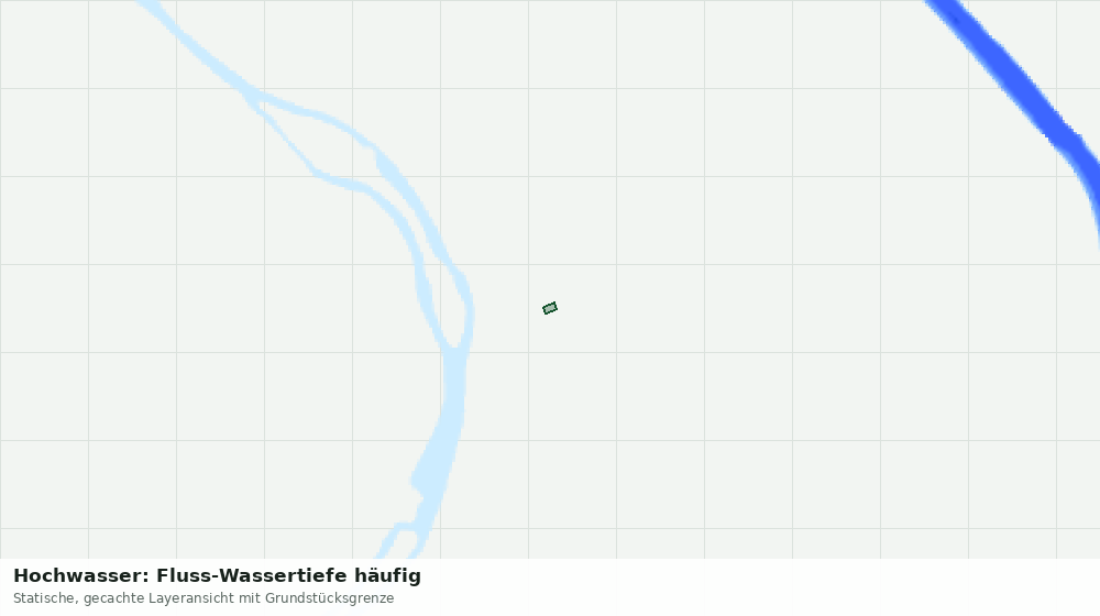 Statische Kartenansicht: Hochwasser: Fluss-Wassertiefe häufig