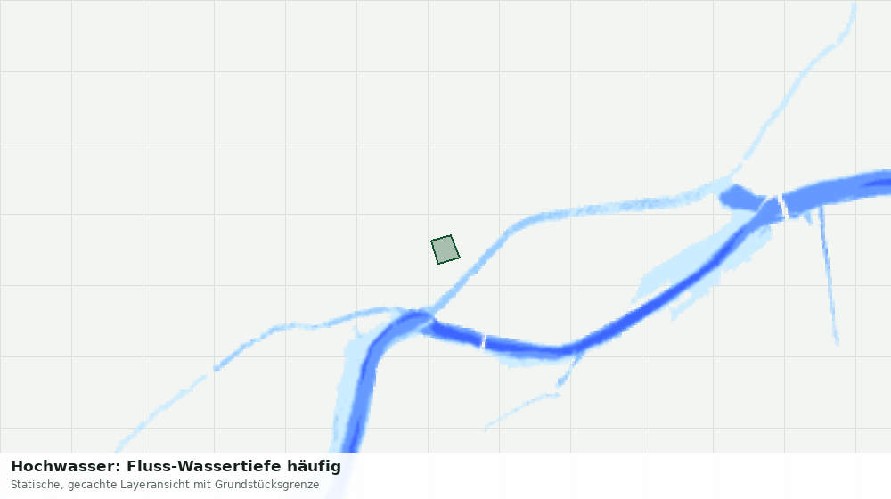 Statische Kartenansicht: Hochwasser: Fluss-Wassertiefe häufig