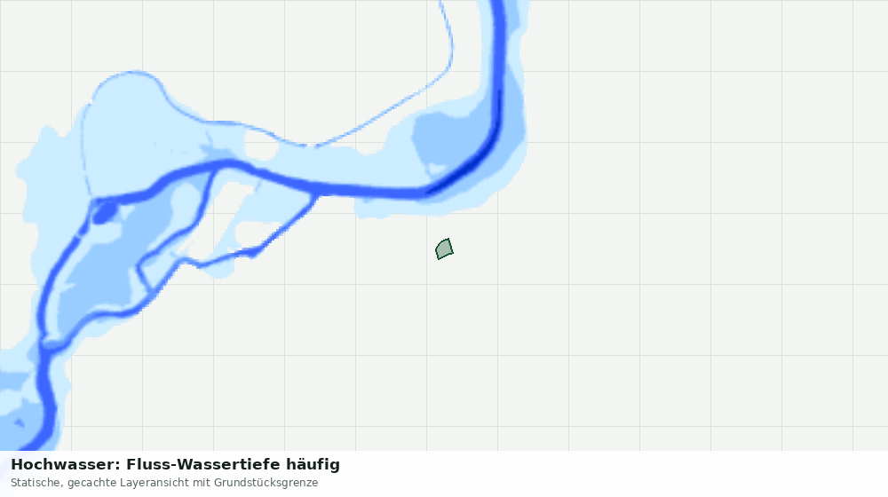 Statische Kartenansicht: Hochwasser: Fluss-Wassertiefe häufig