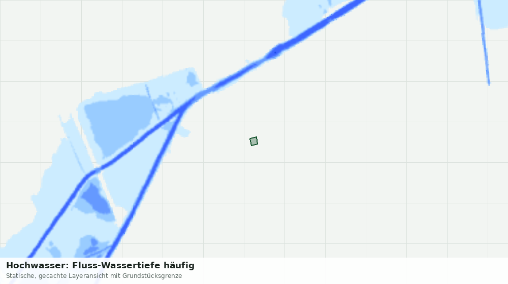 Statische Kartenansicht: Hochwasser: Fluss-Wassertiefe häufig