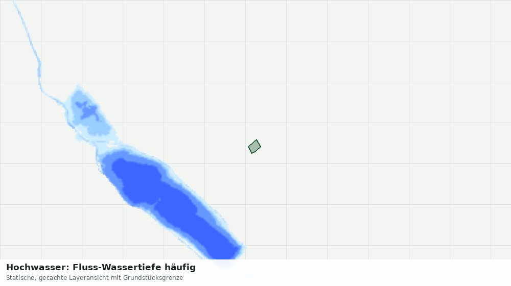 Statische Kartenansicht: Hochwasser: Fluss-Wassertiefe häufig