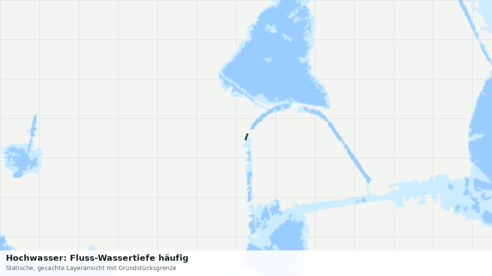 Statische Kartenansicht: Hochwasser: Fluss-Wassertiefe häufig