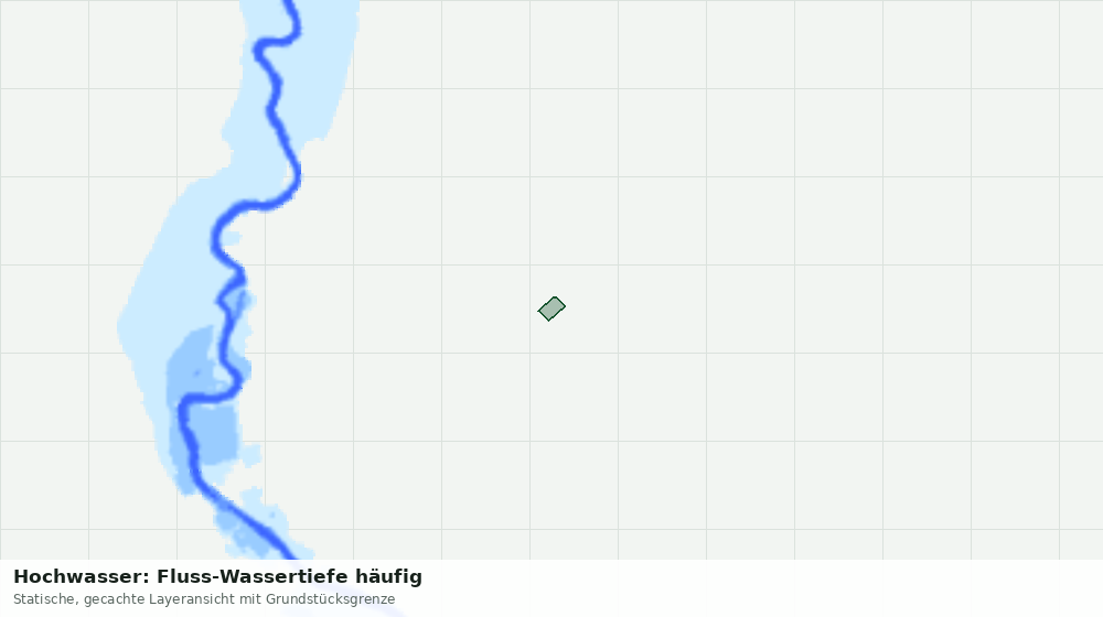 Statische Kartenansicht: Hochwasser: Fluss-Wassertiefe häufig