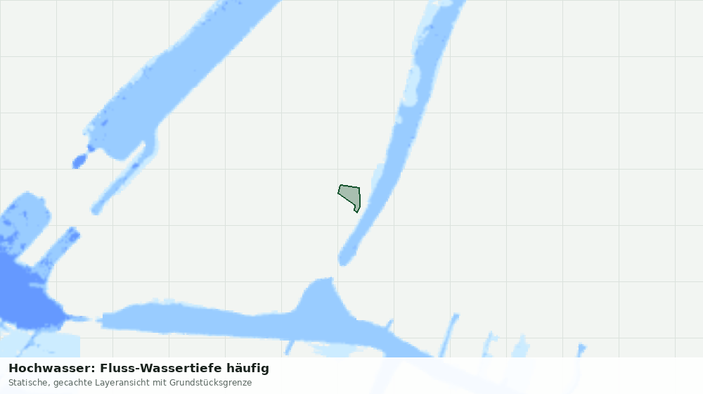 Statische Kartenansicht: Hochwasser: Fluss-Wassertiefe häufig