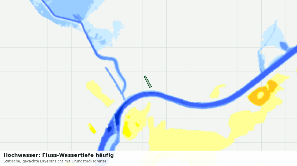 Statische Kartenansicht: Hochwasser: Fluss-Wassertiefe häufig