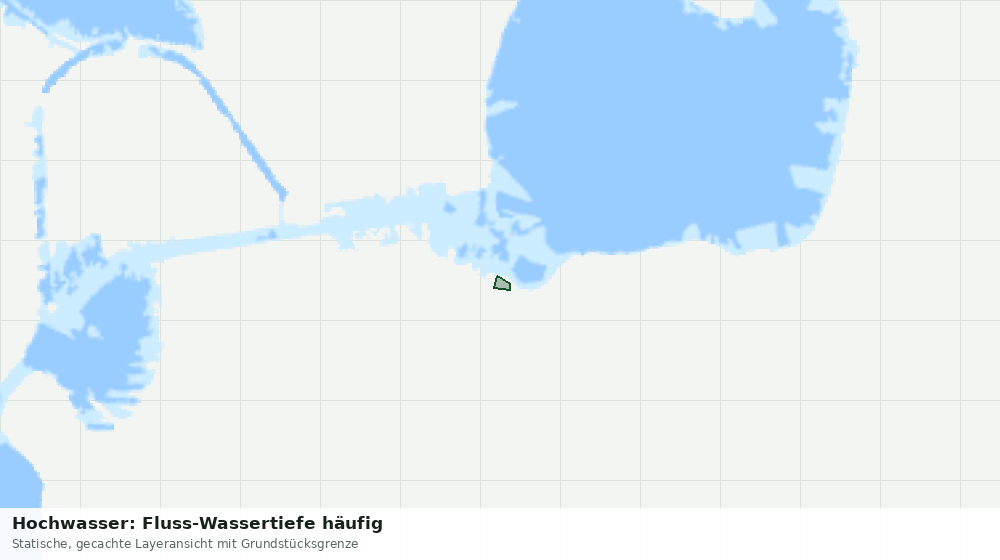 Statische Kartenansicht: Hochwasser: Fluss-Wassertiefe häufig