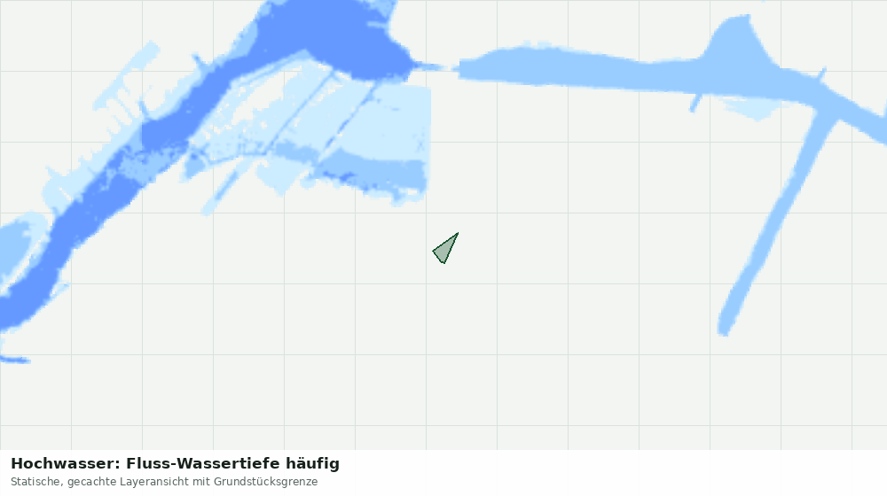 Statische Kartenansicht: Hochwasser: Fluss-Wassertiefe häufig