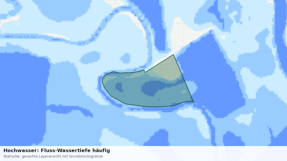 Statische Kartenansicht: Hochwasser: Fluss-Wassertiefe häufig