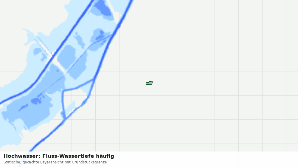 Statische Kartenansicht: Hochwasser: Fluss-Wassertiefe häufig