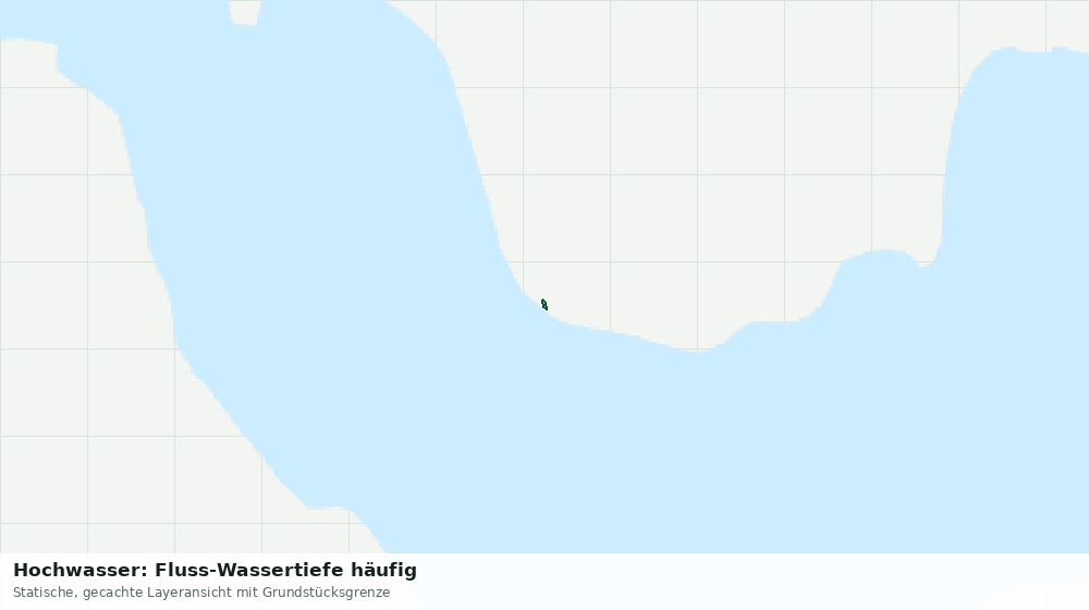 Statische Kartenansicht: Hochwasser: Fluss-Wassertiefe häufig