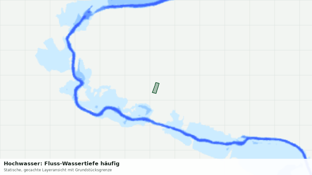 Statische Kartenansicht: Hochwasser: Fluss-Wassertiefe häufig
