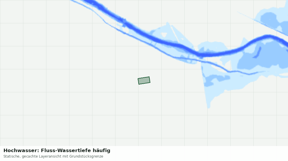 Statische Kartenansicht: Hochwasser: Fluss-Wassertiefe häufig