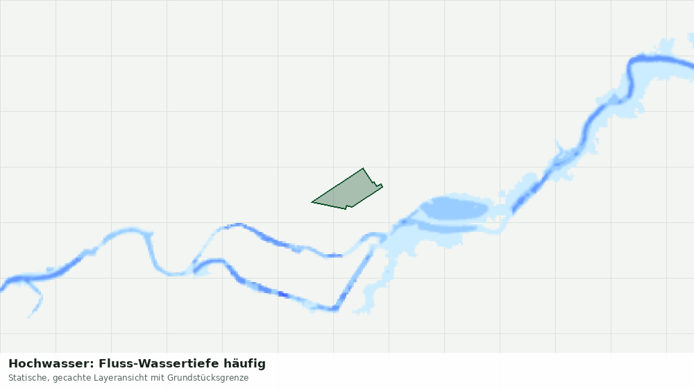 Statische Kartenansicht: Hochwasser: Fluss-Wassertiefe häufig