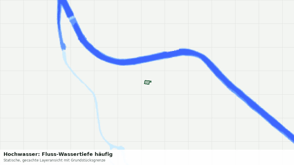 Statische Kartenansicht: Hochwasser: Fluss-Wassertiefe häufig