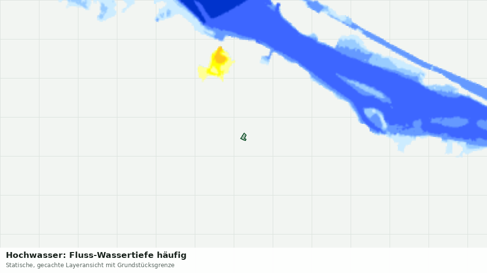 Statische Kartenansicht: Hochwasser: Fluss-Wassertiefe häufig