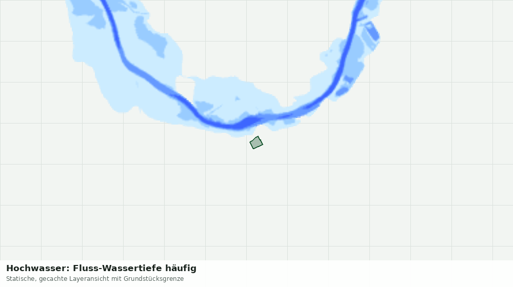 Statische Kartenansicht: Hochwasser: Fluss-Wassertiefe häufig