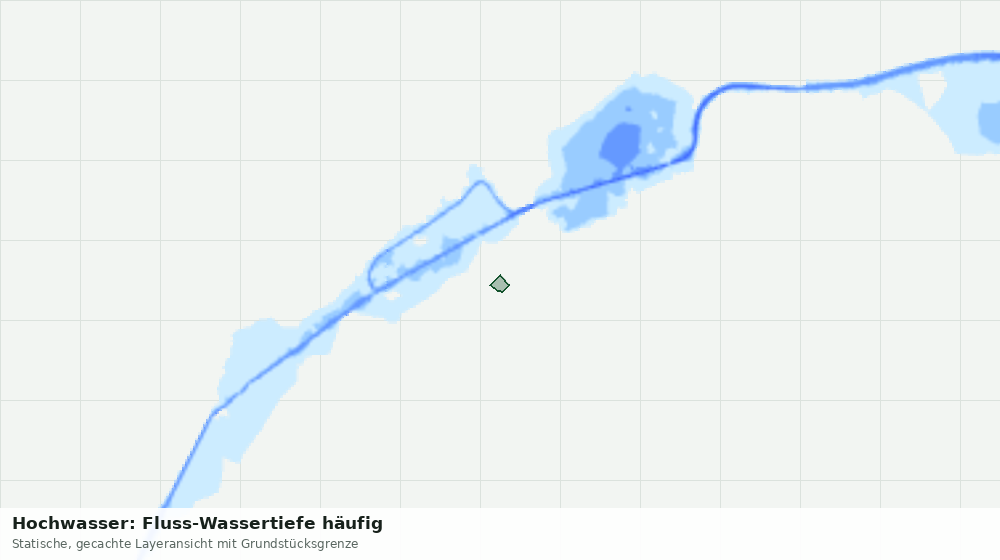 Statische Kartenansicht: Hochwasser: Fluss-Wassertiefe häufig