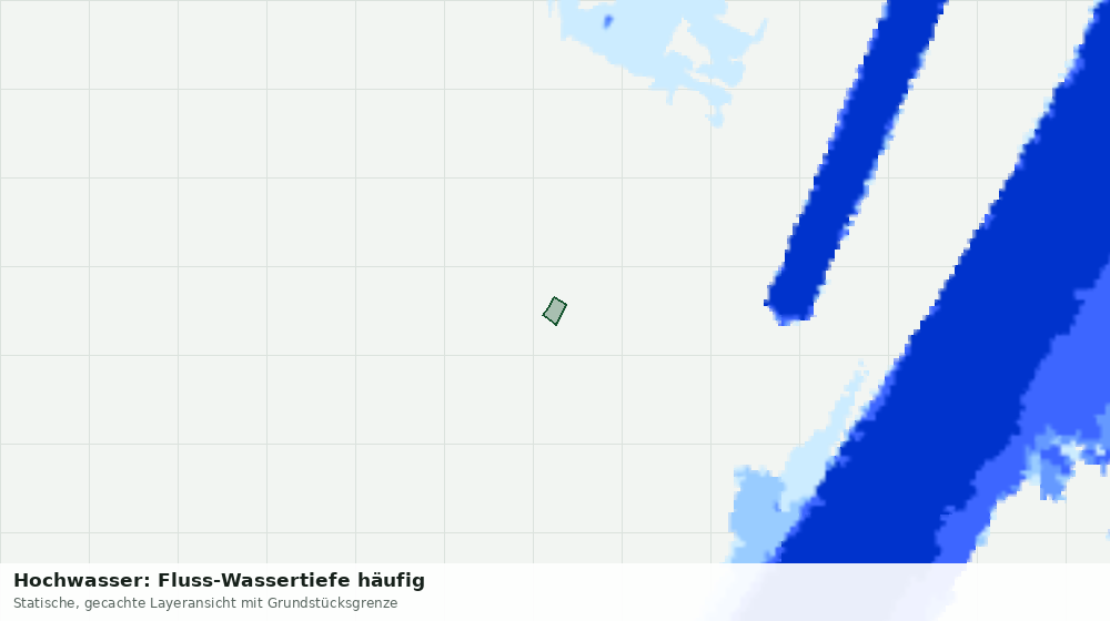 Statische Kartenansicht: Hochwasser: Fluss-Wassertiefe häufig