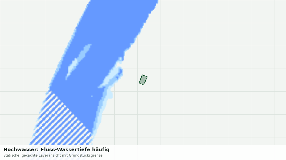 Statische Kartenansicht: Hochwasser: Fluss-Wassertiefe häufig