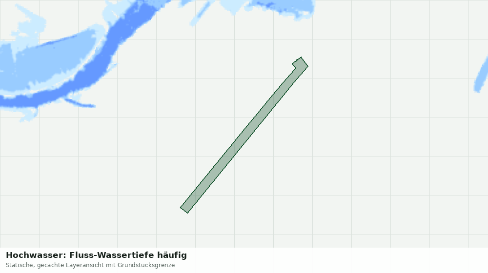 Statische Kartenansicht: Hochwasser: Fluss-Wassertiefe häufig