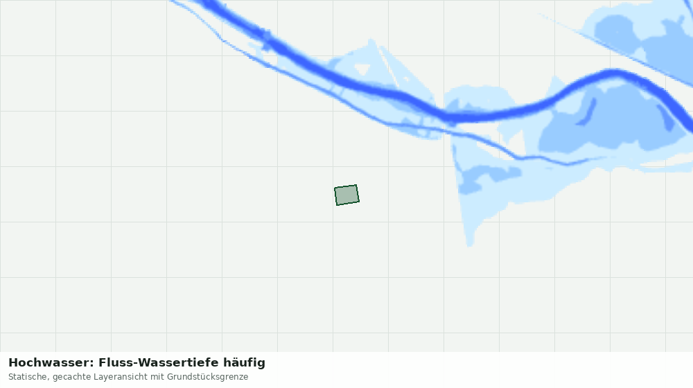 Statische Kartenansicht: Hochwasser: Fluss-Wassertiefe häufig