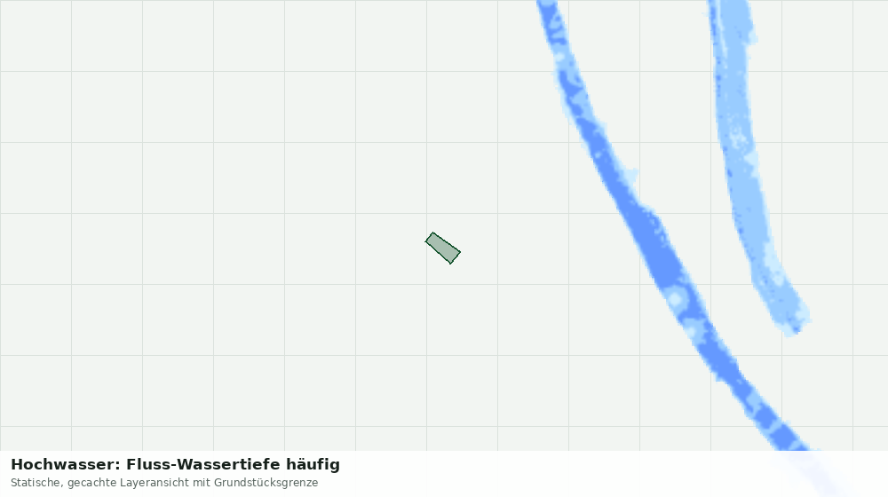 Statische Kartenansicht: Hochwasser: Fluss-Wassertiefe häufig