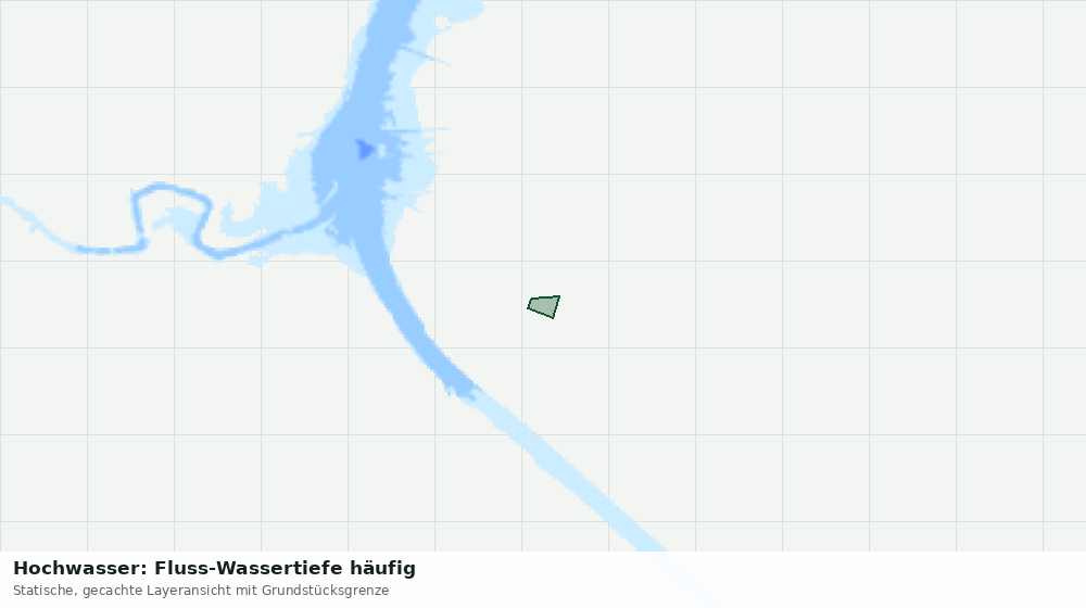 Statische Kartenansicht: Hochwasser: Fluss-Wassertiefe häufig