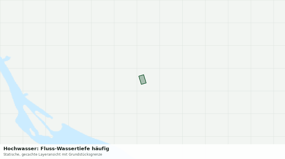 Statische Kartenansicht: Hochwasser: Fluss-Wassertiefe häufig