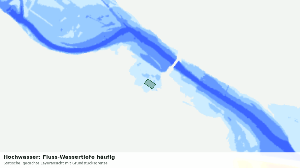 Statische Kartenansicht: Hochwasser: Fluss-Wassertiefe häufig