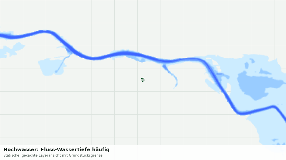 Statische Kartenansicht: Hochwasser: Fluss-Wassertiefe häufig