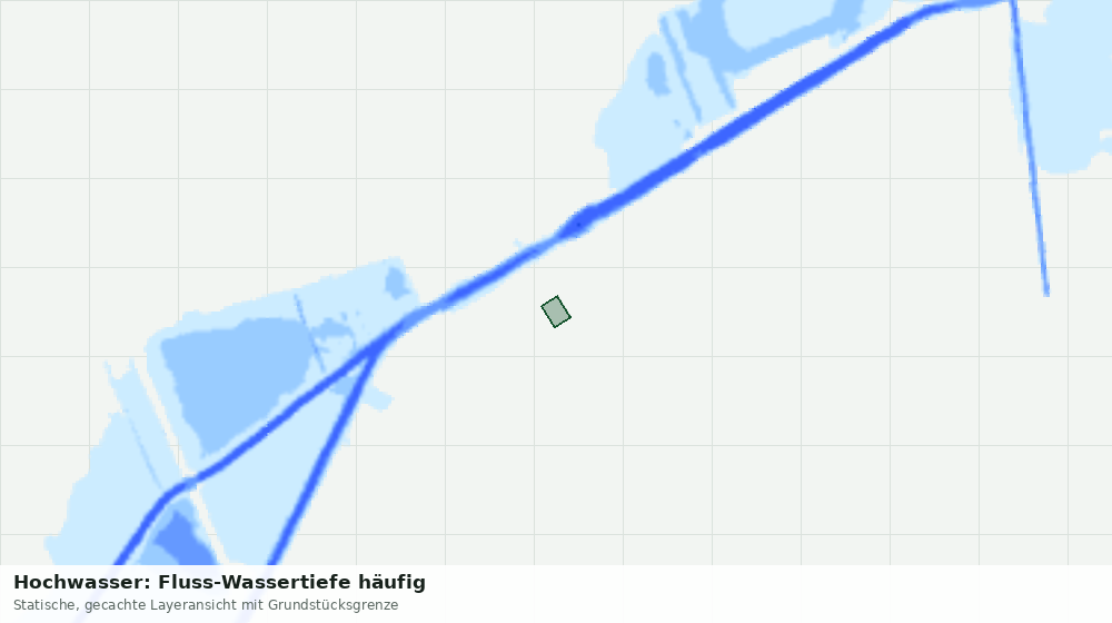 Statische Kartenansicht: Hochwasser: Fluss-Wassertiefe häufig