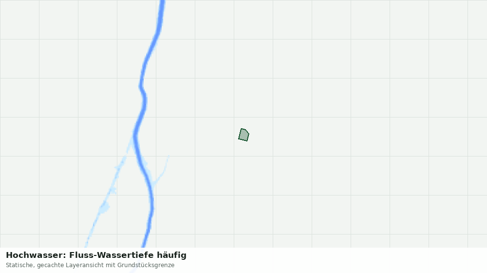 Statische Kartenansicht: Hochwasser: Fluss-Wassertiefe häufig