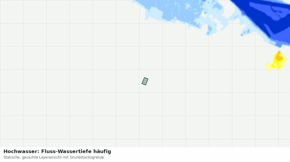 Statische Kartenansicht: Hochwasser: Fluss-Wassertiefe häufig