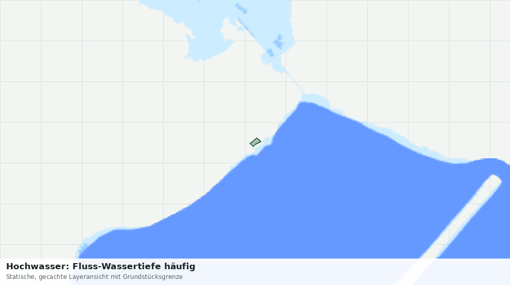 Statische Kartenansicht: Hochwasser: Fluss-Wassertiefe häufig