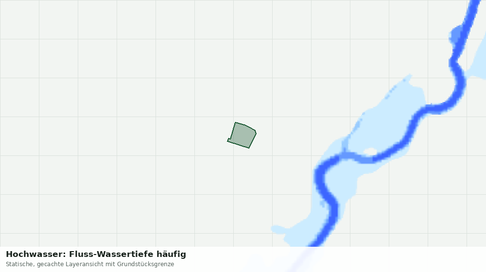 Statische Kartenansicht: Hochwasser: Fluss-Wassertiefe häufig