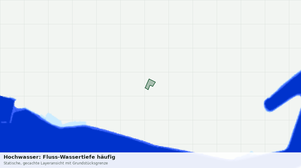 Statische Kartenansicht: Hochwasser: Fluss-Wassertiefe häufig