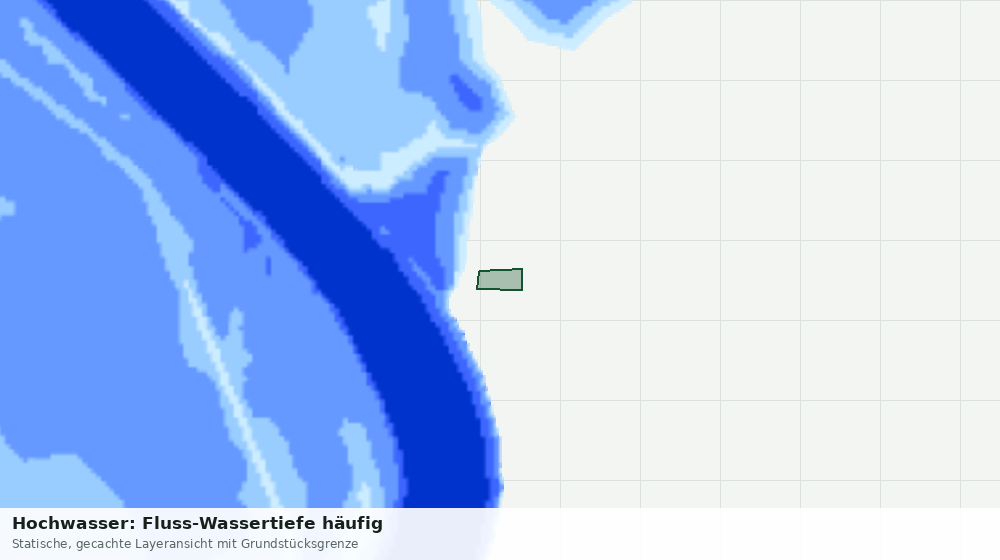 Statische Kartenansicht: Hochwasser: Fluss-Wassertiefe häufig