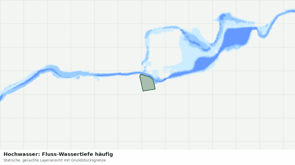 Statische Kartenansicht: Hochwasser: Fluss-Wassertiefe häufig