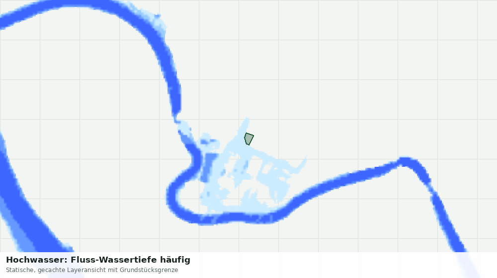 Statische Kartenansicht: Hochwasser: Fluss-Wassertiefe häufig