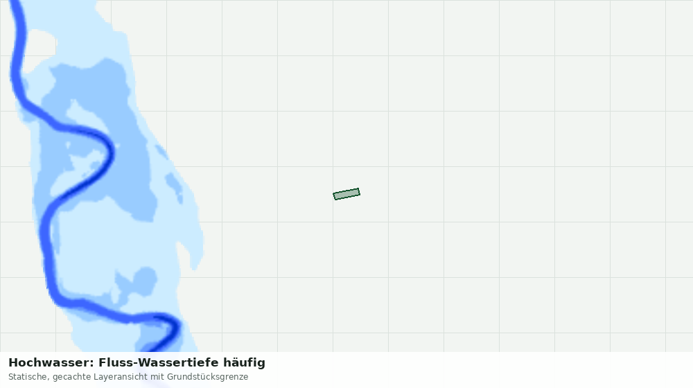 Statische Kartenansicht: Hochwasser: Fluss-Wassertiefe häufig