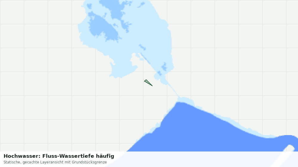 Statische Kartenansicht: Hochwasser: Fluss-Wassertiefe häufig