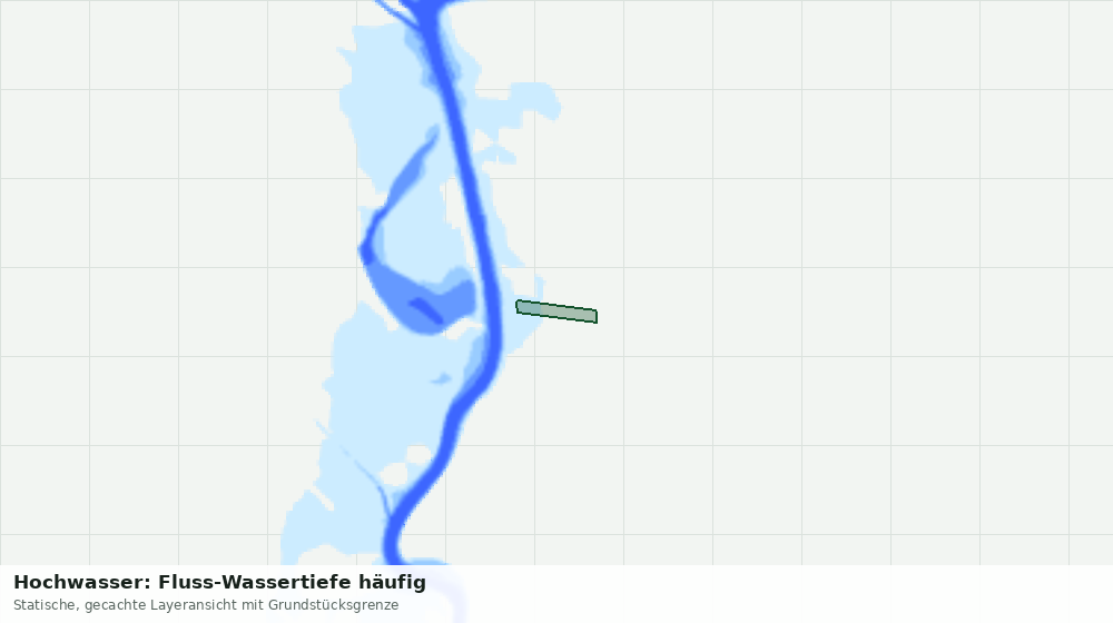 Statische Kartenansicht: Hochwasser: Fluss-Wassertiefe häufig