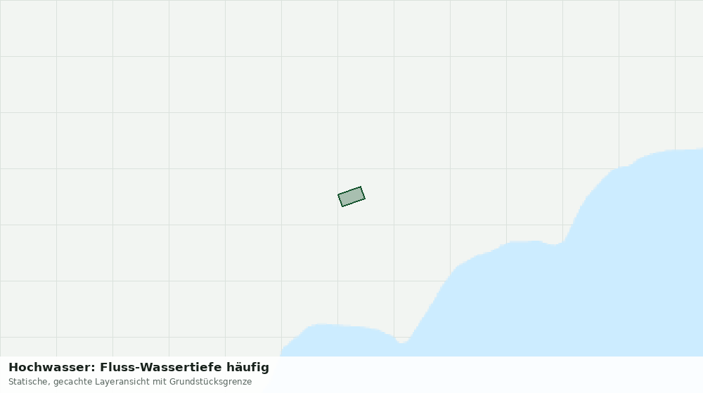 Statische Kartenansicht: Hochwasser: Fluss-Wassertiefe häufig