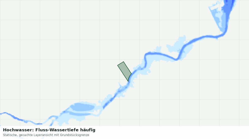 Statische Kartenansicht: Hochwasser: Fluss-Wassertiefe häufig