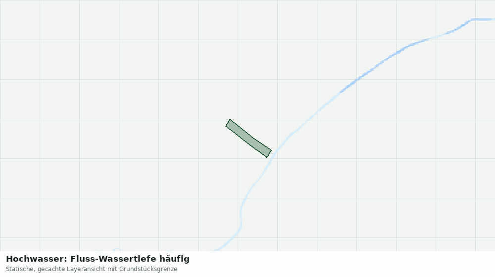 Statische Kartenansicht: Hochwasser: Fluss-Wassertiefe häufig