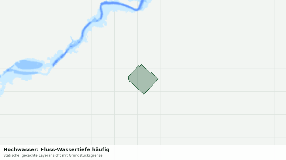Statische Kartenansicht: Hochwasser: Fluss-Wassertiefe häufig