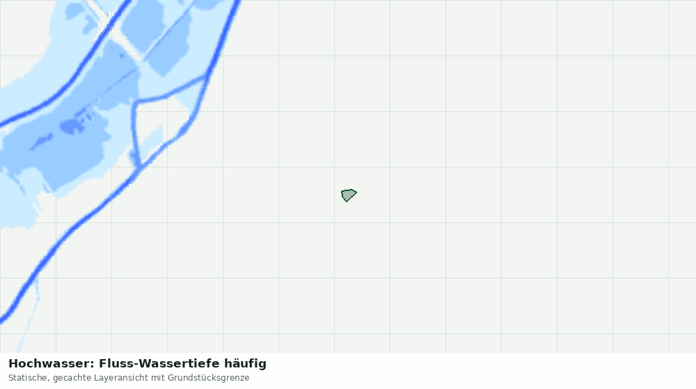 Statische Kartenansicht: Hochwasser: Fluss-Wassertiefe häufig