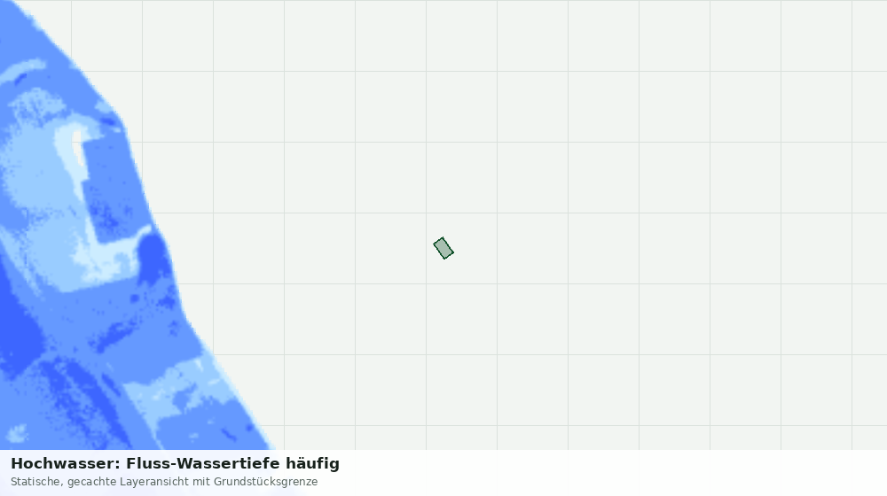 Statische Kartenansicht: Hochwasser: Fluss-Wassertiefe häufig
